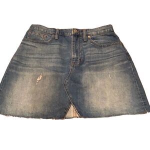 Madewell Womens Denim Mini Skirt Size 29 A-line Country Casual Summer Grunge